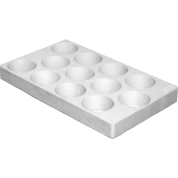 Blomsterbrett, runde hull, 12 hull / 12 cm, uten bunn