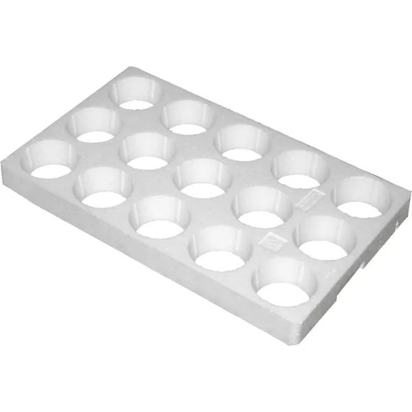 Blomsterbrett, runde hull, 15 hull / 10 cm, uten bunn