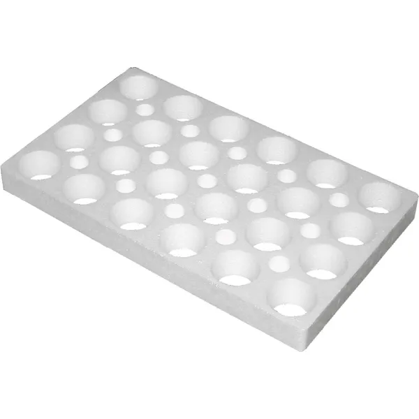 Blomsterbrett, runde hull, 24 hull / 7 cm, uen bunn