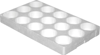 Blomsterbrett, runde hull, 15 hull / 11 cm, med bunn