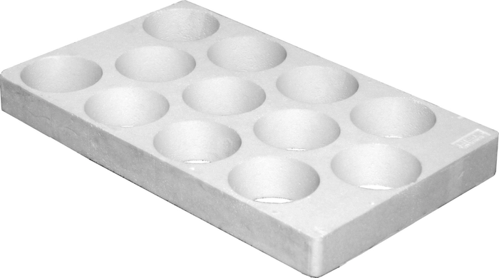 Blomsterbrett, runde hull, 12 hull / 12 cm, uten bunn