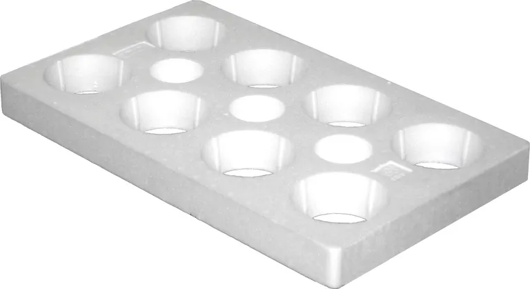 Blomsterbrett, runde hull, 8 hull / 12 cm, uten bunn