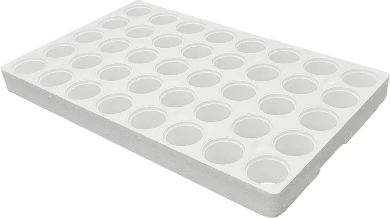 Blomsterbrett, runde hull, 40 hull / 5,5 cm, uten bunn